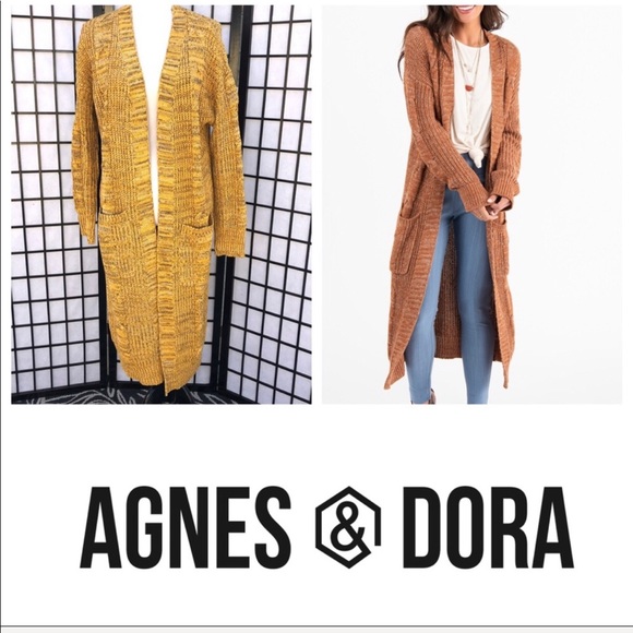 Agnes & Dora Sweaters - Agnes & Dora Dreamy Mustard Duster with Pockets